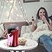 Keemo Popcorn Maker, Popcorn Machine, Hot Air Popcorn Popper No Oil Needed, With Wide Mouth Design and 1200W Power, Includes Measuring Cup and Removable Lid, FDA Approved and BPA-Free