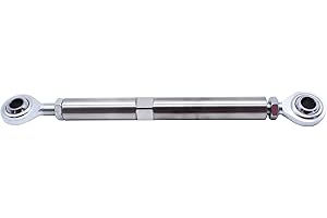 GSKMOTOR 5 1/2" Adjustable Tensioning Rod Heim Joint Alternator Bracket Fits for SBC BBC 350 454 Engine