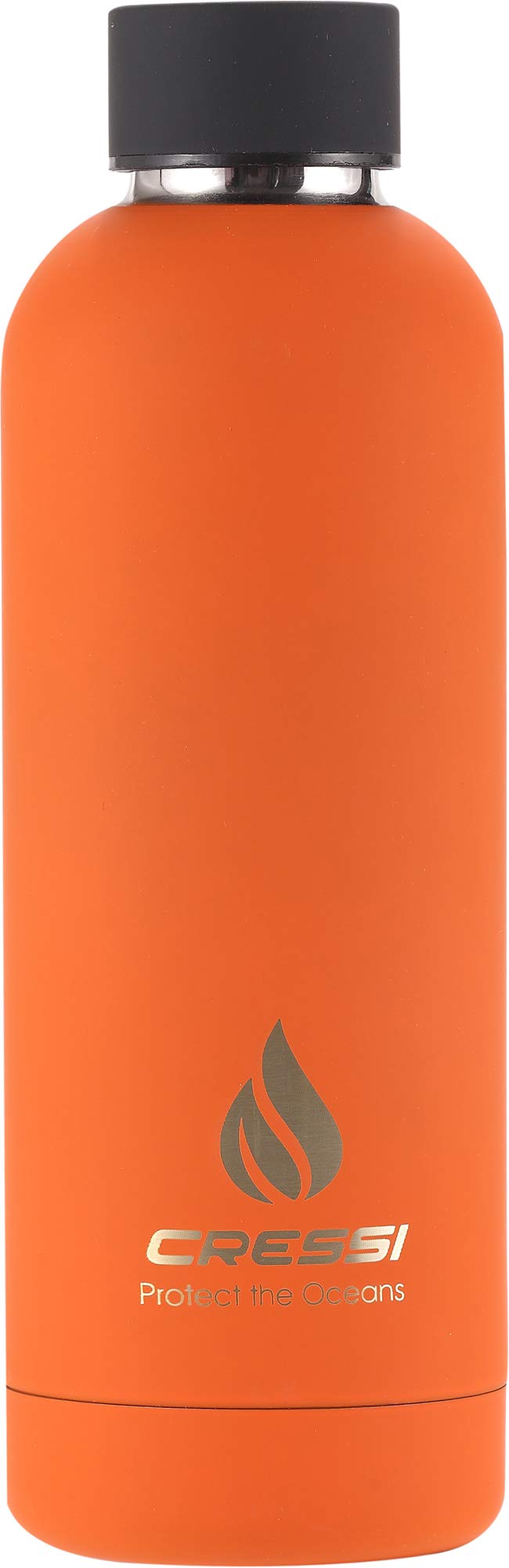 Cressi Rubber Coated Thermal Flask 500 ml - Sports Thermal Bottle, Rubber Covered