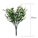 DTOL 2 x Artificial Plants,Plastic Greenery Shrubs UV Resistant Fake Outdoor Plants Plastic Shrubs for Farmhouse Home Garden Wedding Indoor Outside Decor (Green)