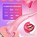 Clitoral Vibrator,Feelingirl 2 in 1 Tongue Vibrator and Vibrating Penis Ring with 10 Powerful Vibration Frequencies.USB Rechargeable Nipple Clitoris Stimulator Adult Oral Sex Toys for Couples and Wome