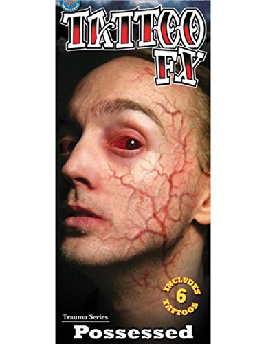Tinsley Transfers Possessed Trauma Tattoo Makeup Adult Accessory