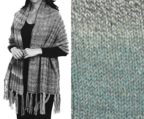 "Prayer Shawl" Knit Kit in Encore Worsted Colorspun yarn - OCEAN DRIFT