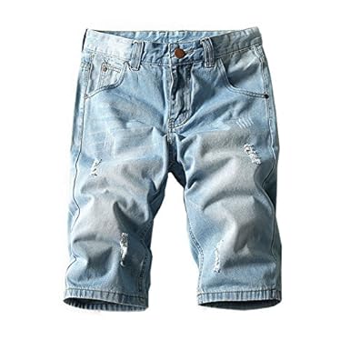 mens lightweight denim shorts