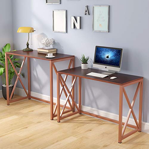 Tribesigns Two Person Computer Desk, 84 Inch Long Computer Desk or L