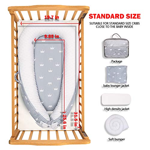 Uaugh Baby Lounger & Infant Floor Seat, Ultra Soft Breathable Cotton