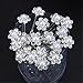 yueton 40pcs Wedding Bridal Pearl Flower Crystal Hair Pins Clips Women Headwear Hair Accessories