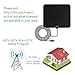 HDTV Antenna, MIESCHER Indoor Amplified Digital TV Antenna with Detachable Amplifier Signal Booster (1080P / VHF / UHF / 50 Miles Range) and 10ft Coaxial Cable, Free Local Channels for Life - Black