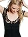 CA Fashion Women's High Low Lace Floral Long Dress,Black,Medium ,Black ,Medium Medium Black