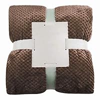 Syhonic Super Soft Flannel Blanket Towel Fleece Mesh Portable Car Travel Cover Carpet Aircraft Sofa for Home, Office, Car, Travel