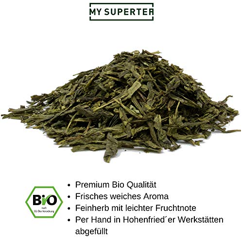 MY SUPERTEA Grüner Tee - Bio Sencha Grüntee - Lose Blätter – Bild 3