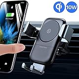 andobil Wireless Car Charger Mount, Auto-Clamping 7.5W /10W Power Fast Charging Qi Cell Phone Holder Compatible iPhone Xs/Xs Max/XR/X /8/8 Plus, Samsung Galaxy S10 /S10+ /S9 /S9+ /S8 /S8+ /Note 9