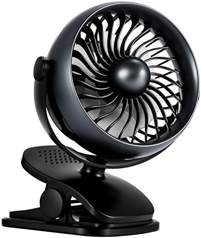 AIVANT 2200mAh Rechargeable Battery Operated Aroma Fan, Clip on and Desk Fan,2018 New Design - Portable Fan with 4 Speeds - Powerful Wind for Baby Stroller,Outdoor Activity, Office.