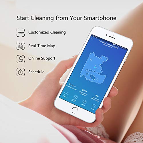 Tesvor Robot Vacuum Cleaner with App & Remote Control, Upgraded 1500 Pa