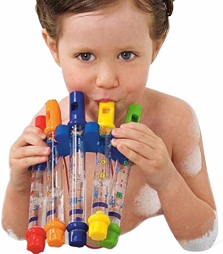 Bath Toys, Falaiduo Kids Children Bathing Shower Bath Tub Water Flute Whistles Music Toy (Multicolour)