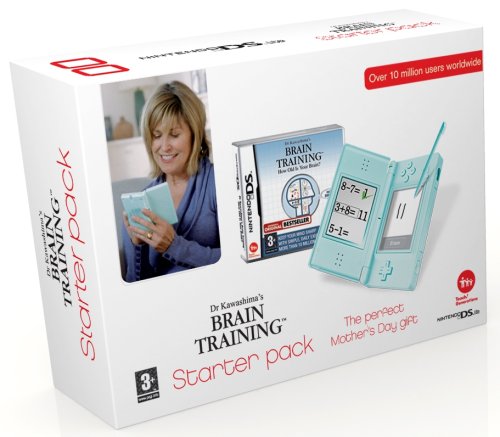 Nintendo DS Lite Turquoise  Console with Brain Training (Nintendo DS)