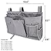 Corodo Bedside Caddy, Bedside Organizer for Dorm Bed, Bunk Bed Caddy with 8 Pockets for Baby Bed, Hospital Beds, Grey