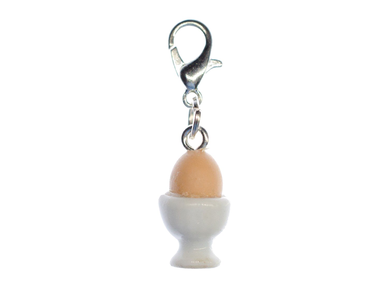 Miniblings Egg Cup Breakfast Egss Charm Pendant Porcelain Ceramic Easter