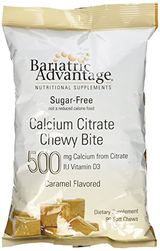 Bariatric Advantage - 500mg Calcium Citrate Chewy Bite - Caramel, 90 count