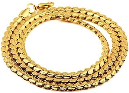 24 Carat Gold Rhodium and Gold Plated Brass Chain for Men_ AVN_1919