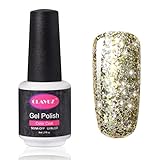 CLAVUZ Starry Gel Nail Polish Soak Off Super Bling Nail Lacquer Glitter Galaxy Manicure Nail Art Vanish 8ml