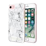 Rebecca Minkoff iPhone 7 Case, Double Up Designer Phone Case [Shock Absorbing] fits Apple iPhone 7 - Marble Print/Silver Foil