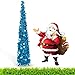 Joy-Leo 5ft Blue Pop Up Christmas Tree with Reflective Sequins, Designed for Small Spaces, Easy to Assemble, Save Your Space & Time, Model JL23