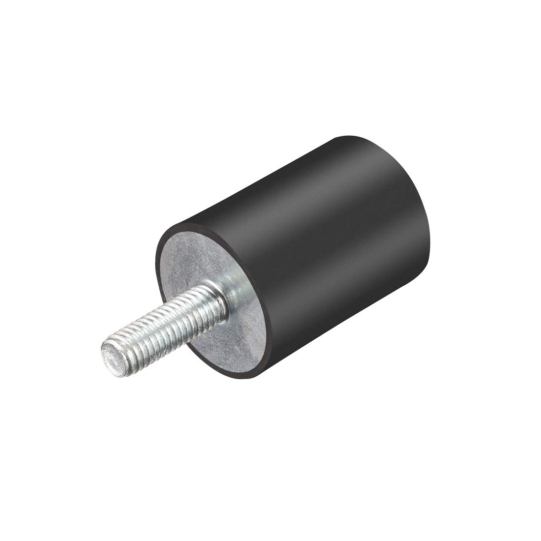 sourcing map M8 Thread Rubber Mounts,Vibration Isolators,Cylindrical Shock Absorber with Studs 30 x 40mm