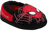 Marvel Avengers Spider-Man Kids A-Line Slippers (X-Large / 11-12 M US Little Kid, Black Web)