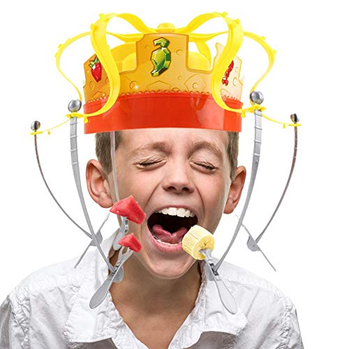 Bulary Crown Food hat Food Game Hat Spinning Crown Snacks Food Party for Kids and Adult Family