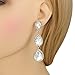 EleQueen Women's Silver-tone Austrian Crystal Tear Drop Pear Shape Long Earrings