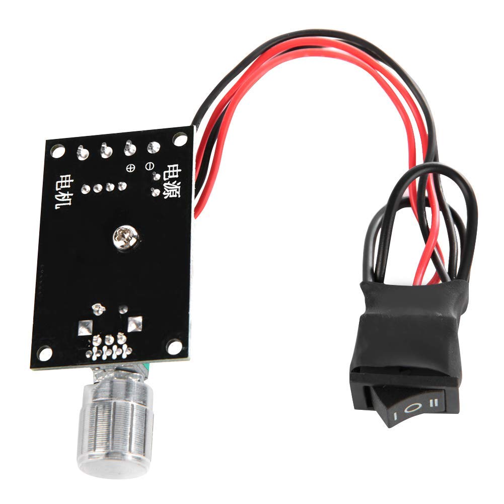 DC Motor Speed Controller, 6-28V 3A PWM DC Motor Speed Controller Motor Speed Regulator Electric Motor Controller with Switch Function - Image 5