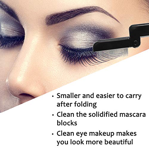 Eyelash Comb Metal Teeth and Folding, False Eyelash Applicator Tool Extension and Pads - Thumbnail 4