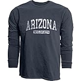 Blue 84 NCAA Unisex-Adult NCAA Officially Licensed Long Sleeve T-Shirt Team Color Dyed Ringspun Vintage