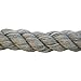 FMS Super Soft Triple-Strand 1/4 Inch, 1/2 Inch, 5/8 Inch, 3/4 Inch and 1 Inch Twisted Cotton Rope by the Foot, 10 Feet, 25 Feet, 50 Feet, 100 Feet (Grey)(1/2 Inch x 10 Feet)