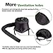 Bonnet Hood Hair Dryer Attachment Soft Adjustable Bonnet Hooded hair dryer Attachment for Natural Curly Textured Hair Care Mask Cap for Drying Styling Curling Deep Conditioning (Black)