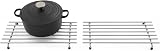 simplywire Trivet Pack of 2 Large Chrome Heat Resistant Kitchen Protectors