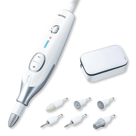 Beurer MP 42 Maniküre/Pediküre Set, für gepflegte Hände und Füße, 7 hochwertige Aufsätze