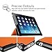 Fintie Slimshell Case for iPad 2 3 4 (Old Model) - Lightweight Tri-Fold Smart Stand Cover Protector Supports Auto Wake/Sleep for iPad 4th Generation with Retina Display, iPad 3 & iPad 2, Orange