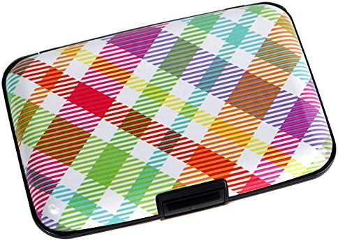 Credit Card Holder Aluminum Wallet RFID Blocking Metal Slim Hard Case (Color-2)