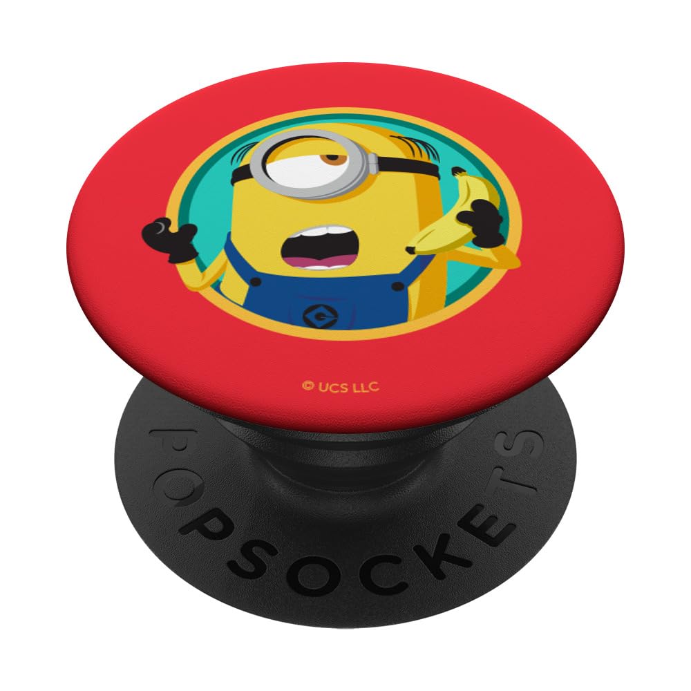 Minions Despicable Me 4 Minion Mel Banana Phone PopSockets Swappable PopGrip