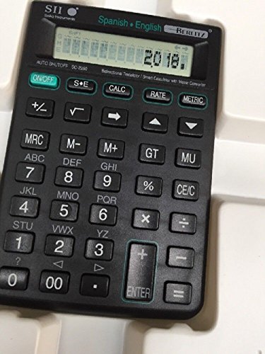 NEW OLD STOCK Seiko SC-2250 Spanish-English Translator 40,000 words Metric Calculator based on BERLITZ Dictionaries - Thumbnail 2