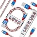 Micro USB Cable CSHope 3 Pack US Flag Design 5ft /1.5M Nylon Braided Reversible Micro USB Fast Charge and Data Sync Cable for Android, Samsung, HTC, Nokia, Sony and More - Flag Design Color