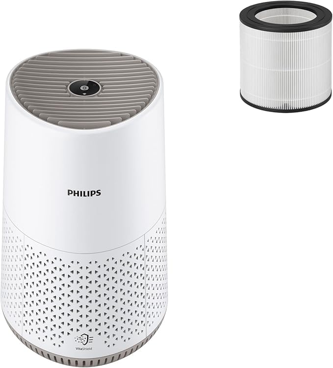 Philips Luftreiniger 600 Serie, Ultraleise und energieeffizient Für Allergiker, HEPA-Filter entfernt 99,97% der Schadstoffe, Für Räume bis zu 44m², App-gesteuert, Weiß (AC0650/10) 8