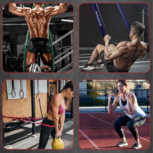 GALASALA 15 PCS Ligas de Resistencia para Ejercicio, Bandas de Resistencia para Ejercicio con Anclaje Puerta, Asas, Bolsa y 3 Bandas Elásticas, Ligas de Ejercicio Aptas para Entrenamiento y Fitness