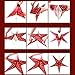 SOKATON® Paper Star Lantern 3D Pentagram Lampshade for Christmas Xmas Party Holloween Birthday Home Hanging Decorations Colorful 10 Inch 6PCS (Lights Not Included)