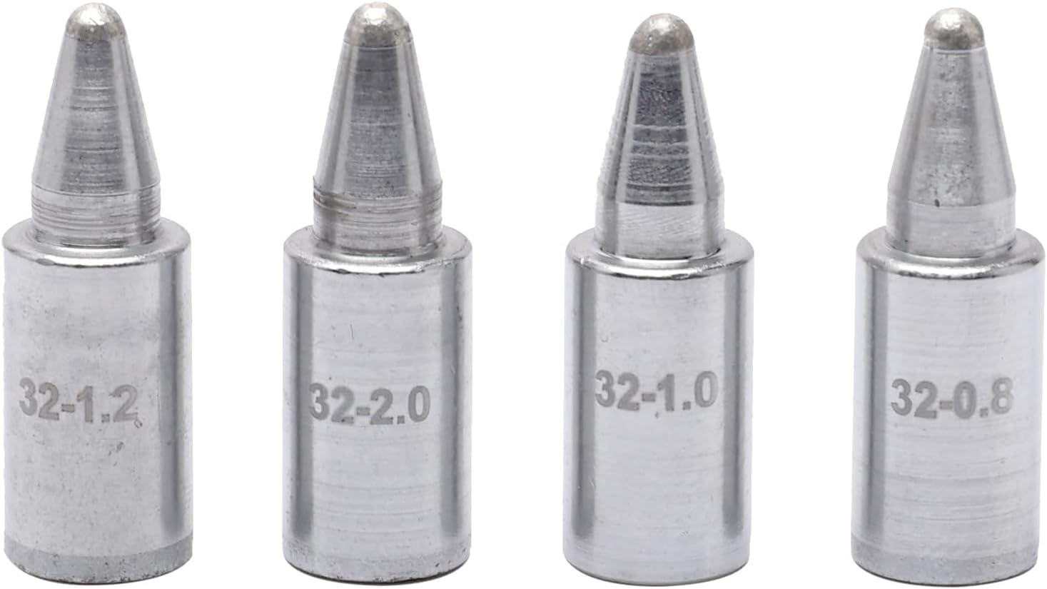 YIHUA #948DN 4PCS Desoldering Nozzles Set (0.8mm,1.0mm,1.2mm,2.0mm) Long-Life Type ONLY for YIHUA 948D-III 948D-I Desoldering Station for UK Model