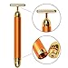 Waterproof Pulse Beauty Bar 24K Golden T Shape Firming Facial Roller Massager Skin Care Roller Body Firming Massager (24k golden beauty bar)