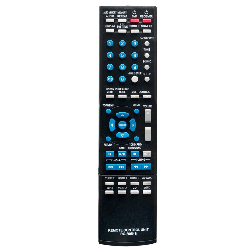 VINABTY RC-R0518 Remote Control Replaced for Kenwood AV Receiver KRF-V5100D KRF-V6100D KRF-V6400D KRF-V5200D KRF-V6300D KRF-V7200D KRF-V6400DS