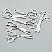 Sewing Charms Collection-100g About (60-65pcs) Antique Silver Craft Supplies Sewing Charms Pendants for Crafting, Jewelry Findings Making Accessory for DIY Necklace Bracelet (M003)